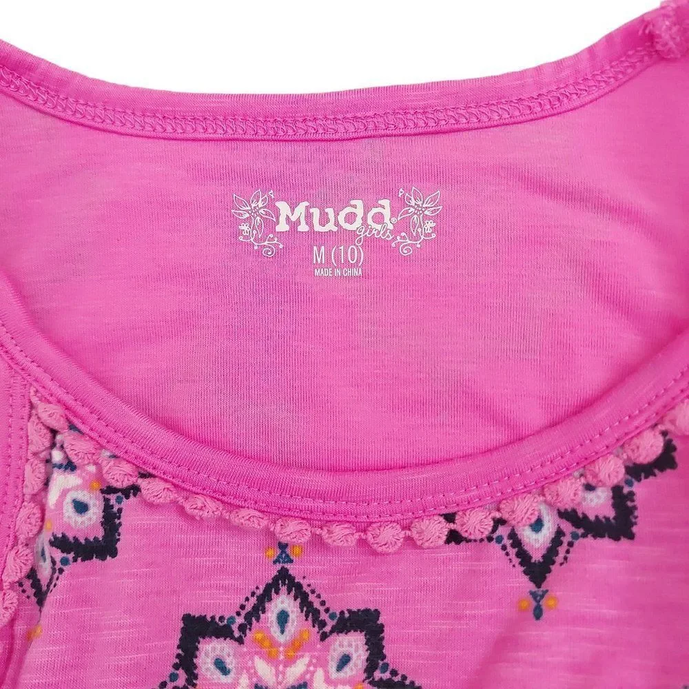 Mudd Sleeveless Dress Girls Size Medium (10) Pink Floral